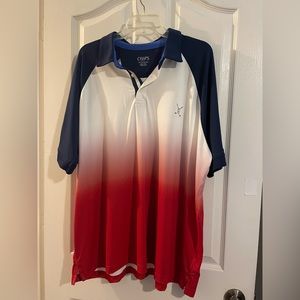 Chaps Golf XXXL Red White Blue Polo